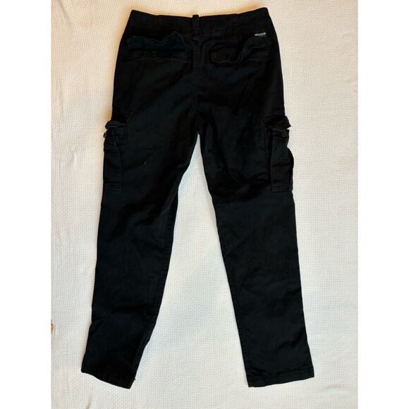 hollister cargo pants Unisex 28x30 black vintage 90s Y2K grunge goth punk Preppy - Picture 2 of 9